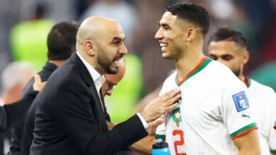 أشرف حكيمي ينال إشادة خاصة من وليد الركراكي و الأخير يوجه رسالة خاصة إلى الجماهير أشرف حكيمي ينال إشادة خاصة من وليد الركراكي و الأخير يوجه رسالة خاصة إلى الجماهير