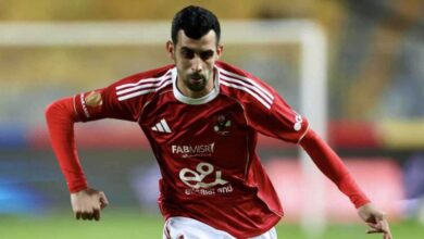 إصابة يوسف بلعمري لاعب الأهلي المصري
